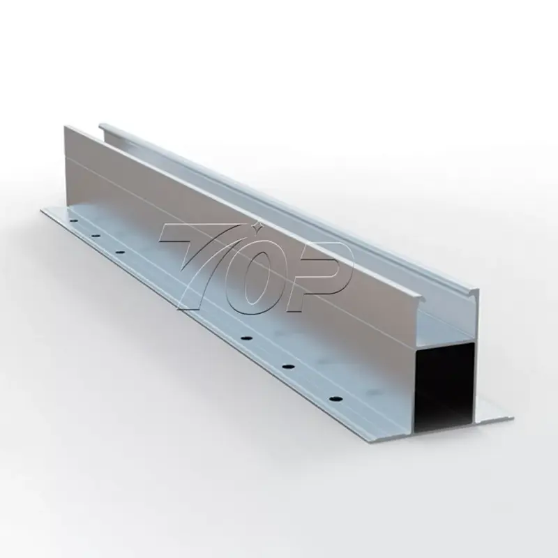 Sistema minirail per tetto in metallo trapezoidale solare